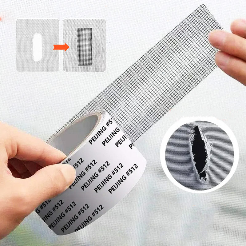 Window Screen Repair Tape | Self-Adhesive | Instant Fix for Torn Mesh